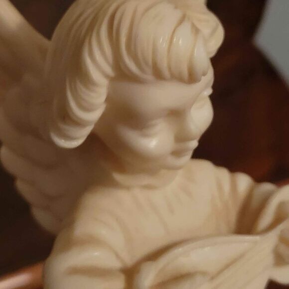 Vintage Bianchi Ivory Alabaster Angel Instrument Made in Italy - Picture 2 of 7